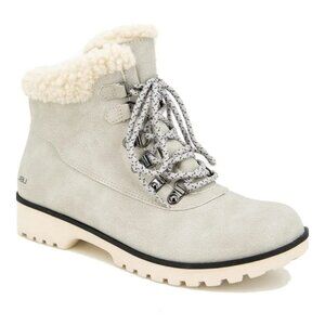 JSPORT Boots 6 Faux Fur Shearling Hiking Outdoor Weather Ready shoes Winter Snow